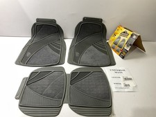 Armorall 79970 Gray 4-piece Rubber Carpet Car Floor Mats - Universal Trim To Fit Armorall 79970 Gray 4-piece Rubber Carpet Car Floor Mats - Universal Trim To Fit