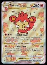 Simisear VSTAR GG37/GG70 Holo Crown Zenith Galarian Gallery Pokemon NM