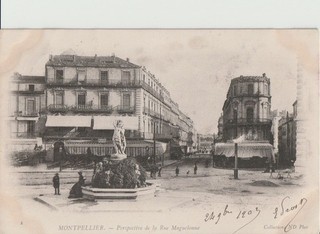 CPA 34 MONTPELIER Perspective de la rue Maguelonne 1903
