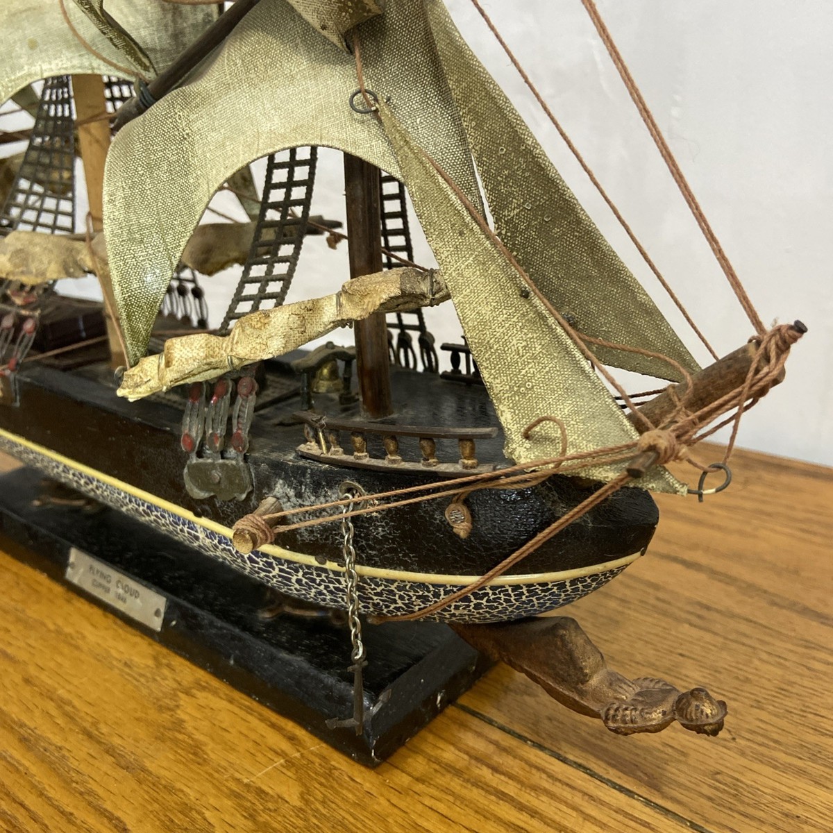 FLYING CLOUD CLIPPER 1846 帆船模型 ANTIQUE Collectible “Flying cloud”1846 CLIPPER Model Wooden Ship