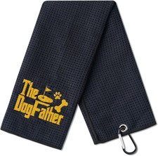 Dog Dad Golf Towel, 16'x24' Microfiber, 16 inches x 24 inches, 01-dogfather