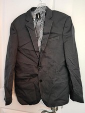 Express Innovator Blazer Jacket Men's 38R/38R Gray Lined Preppy Fit New w/ Tags