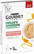 Gourmet Nature'S Creations Exquisite Puree, Salmone Con Carote - 5X10 G