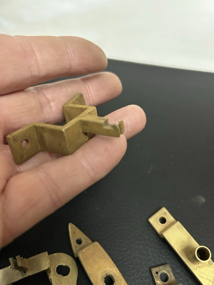 CLOCK PARTS - LONGCASE CLOCK PENDULUM BRACKETS & BRIDGE BRACKETS - Image 4 of 4