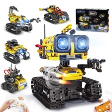 Robot Building Toys for Kids - 5 in 1 Remote- & App-Controlled Robots Toy, RC...
