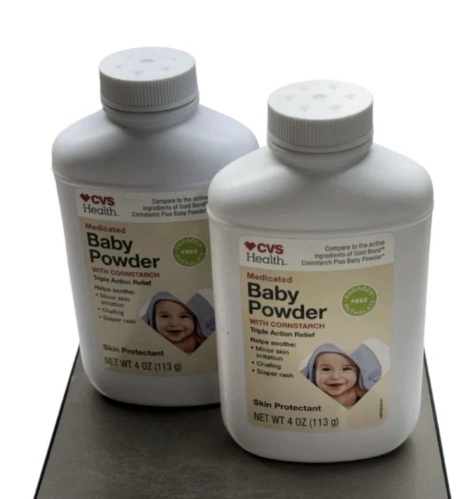 2 Pack Baby Powder with Cornstarch 4oz ea Compares to Gold Bond Medicated
Opens in a new window or t