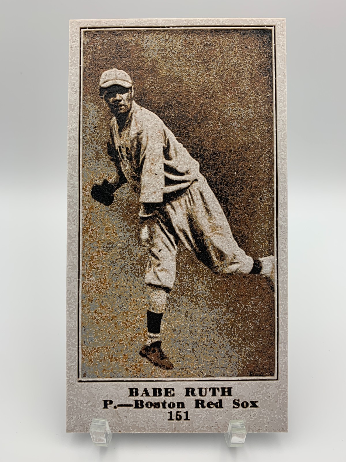 1916 Sporting News #151 Babe Ruth Rookie RC Hueforge 3D Printed Art | eBay