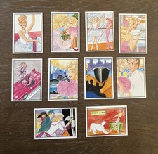  Lot B 10ct 1989 Barbie Mattel Panini Italy Album Sticker Trading Card Lot