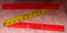 Scarsdale Ruler from Heathcote Hardware Store Closed Long Ago