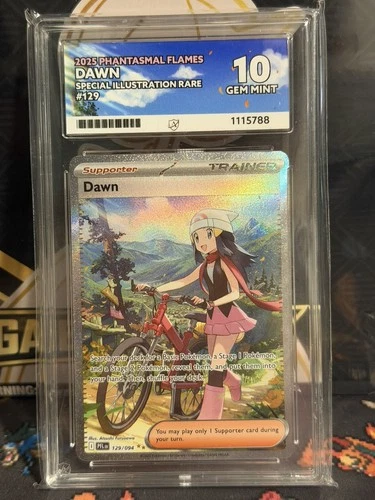 Pokémon TCG Dawn SIR 129/094 Phantasmal Flames ACE 10 Gem Mint Perfect Subs