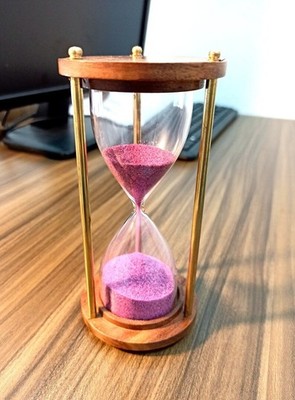 Holz & Messing Sanduhr Sand Timer: Maritime Wohnkultur