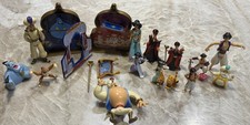17 Pc Lot Disney Aladdin Play N Carry Playset...