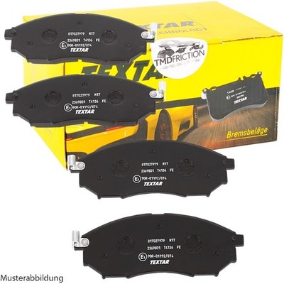 TEXTAR BREMSBELAGSATZ HINTERACHSE für CHRYSLER GRAND VOYAGER FIAT FREEMONT