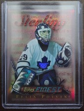 RARE 1996 FELIX POTVIN TOPPS STERLING FINEST REFRACTOR 135 TORONTO MAPLE LEAFS