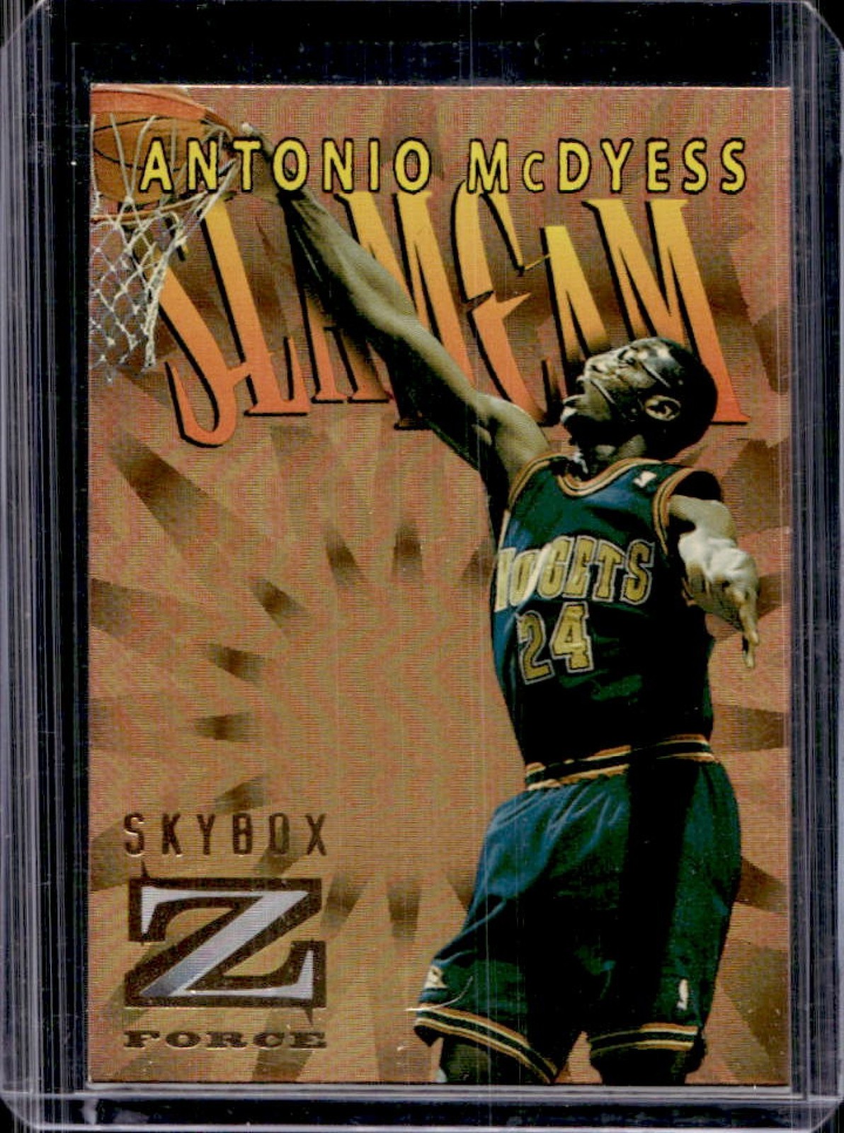 1996-97 Skybox Z-Force Antonio McDyess Slam Cam #SC8 Nuggets