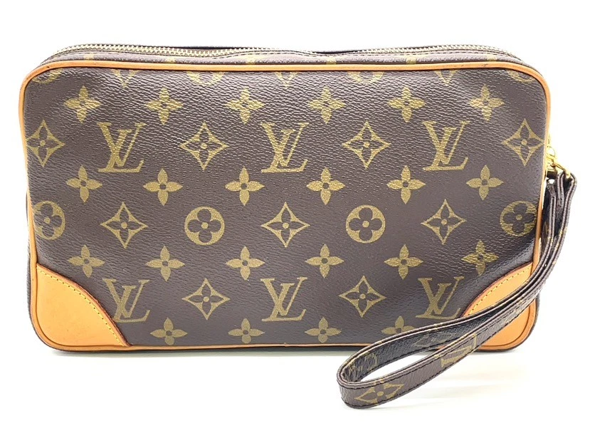 Auth Louis Vuitton Monogram Marly Dragonne GM M51825 Clutch Bag W/bag NS110244 - Image 3 of 4