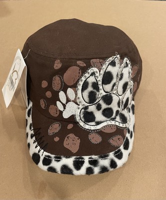 Paw Print Rhinestone/Embroidered KB ETHOS Cadet Hat - NWT