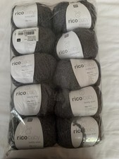 10 Balls Of Rico Baby Teddy Aran Wełna w kolorze antracytowym szarym