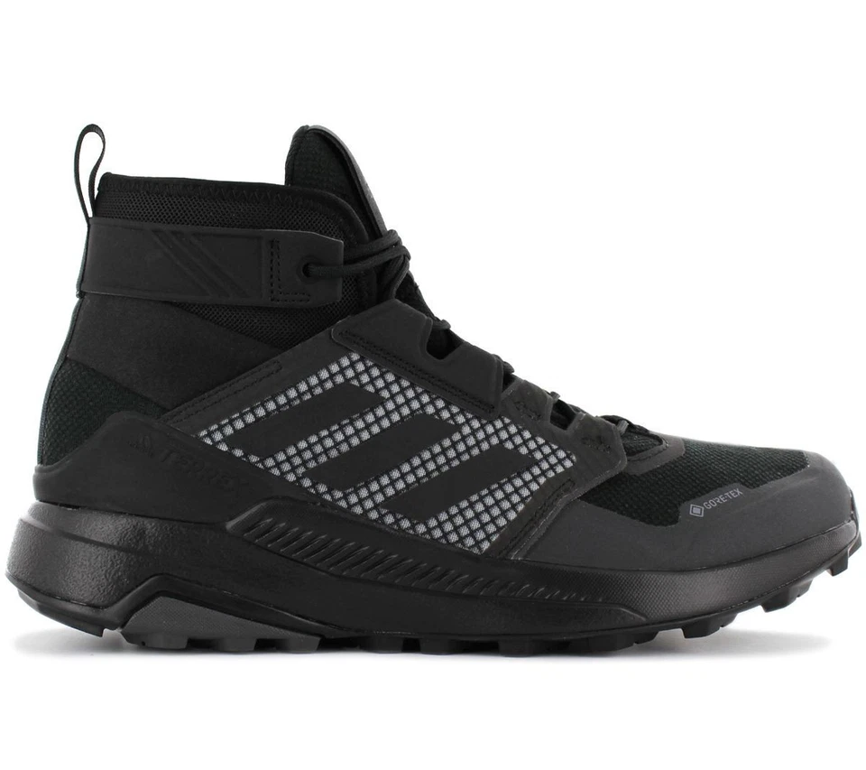adidas TERREX Trailmaker Mid GTX GORE-TEX Herren Wanderschuhe FY2229 Schwarz NEU
