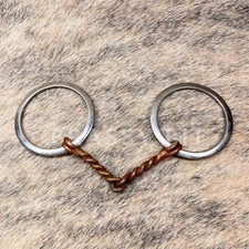 4.5" Copper Twisted Western Snaffle