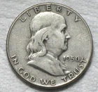 1950 D Franklin Half Dollar 90% SILVER
