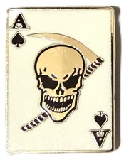 Death Ace Spade Military Lapel Hat Pin Insignia