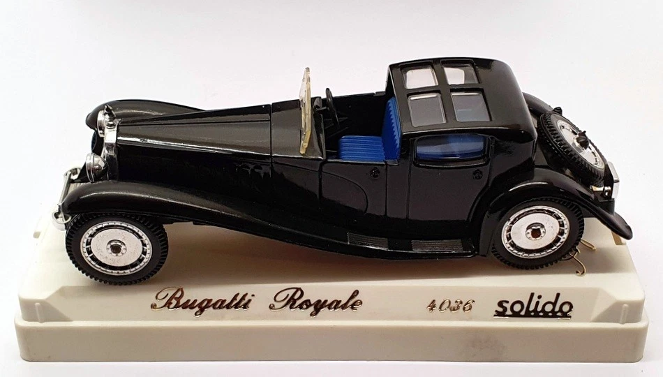 Coche modelo Solido escala 1/43 4036 - Bugatti Royale - negro Foto 4 de 4