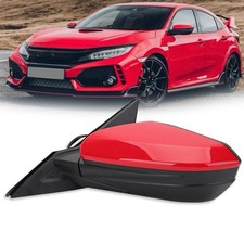 Left Side Mirror For Honda Civic Power 2016-2021 Power Glass Manual Red color