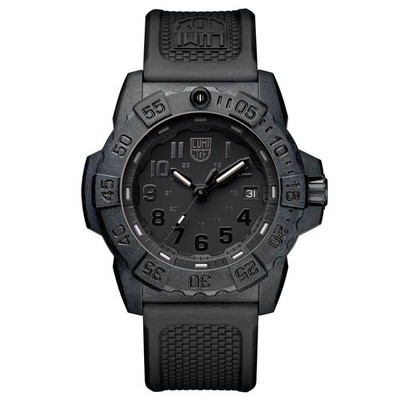 Luminox 3501.BO Men's Navy Seal Black Strap Watch.