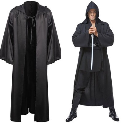 Adult Star Wars Obi-Wan Kenobi Jedi Knight Master Cloak Halloween Costume Outfit