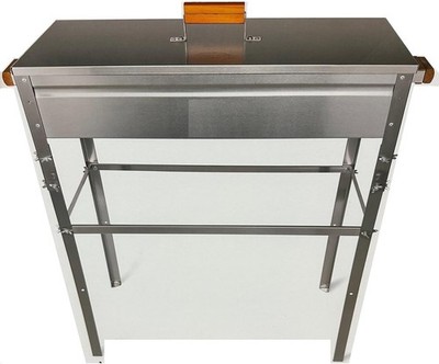 Stainless Steel Tall Charcoal Grill w/ Legs | Kabob BBQ Middle Eastern Style