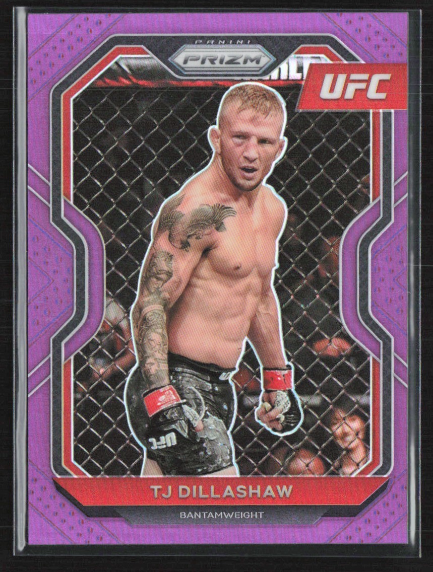 TJ Dillashaw 2021 Panini Prizm Purple /149 #23