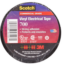3M™ Scotch® Vinyl Electrical Tape Black | 19 mm x 20 Mtrs