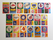 1968 Fleer Baseball Cloth Patches-Type 2, Trios Tallboys Complete Set of 19, WOW
