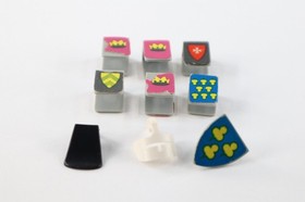 Vtg LEGO 375 Castle Knight Minifigure Chest Plate Lot
