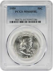 1959 Franklin Silver Half Dollar MS64FBL PCGS