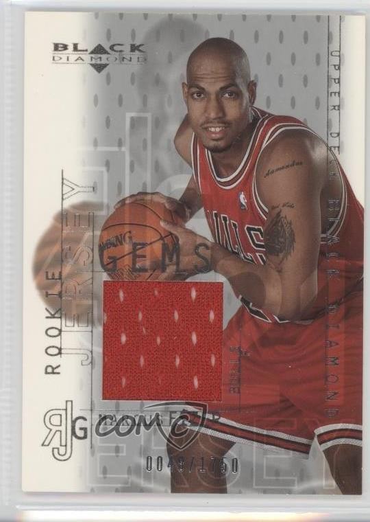 2000 Upper Deck Black Diamond Jersey Gems /1750 Marcus Fizer #125 Rookie RC 2u3