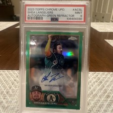 2023 Topps Chrome - Rookie Autographs Shea Langeliers #RA-SL Green 01 /99 📈📈