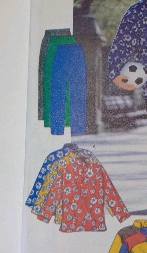 Butterick 5709 Sewing Pattern Father Son Men's Boys' Pullovers & Pants S-XL UC - Image 3 of 4