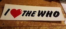 THE WHO BUMPER STICKER COLLECTIBLE RARE VINTAGE 1990'S METAL WINDOW DECAL DALTRE