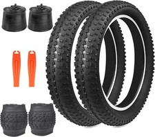 2 Pack E Bike Tire Fat Bike Tire 20"x3.0 Electric Bicycle Tire With 2 Tubes 20x3