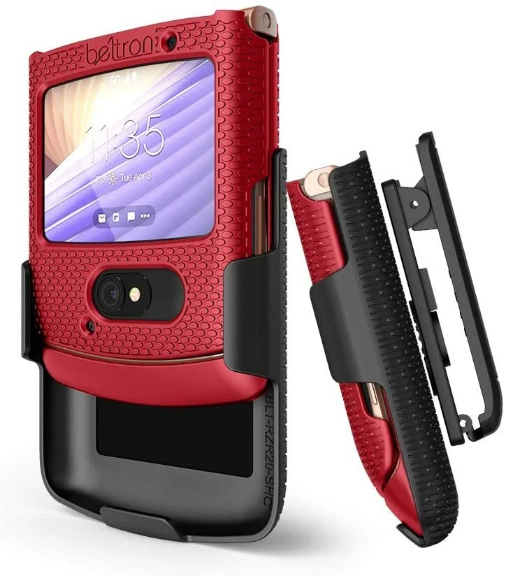 Hard Case Cover + Belt Clip Holster Combo for Motorola RAZR 5G Flip Phone (2020) - Image 4 of 4