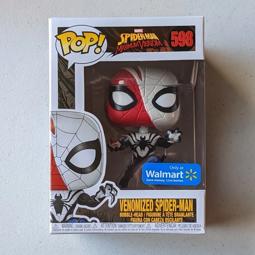 Nueva figura de vinilo exclusiva Funko Pop Venomized Spider-Man Maximum Venom #598