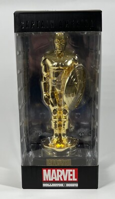 Captain America Gold Statue Trophy Funko Marvel Collector Corps Founder 2015 Exc
