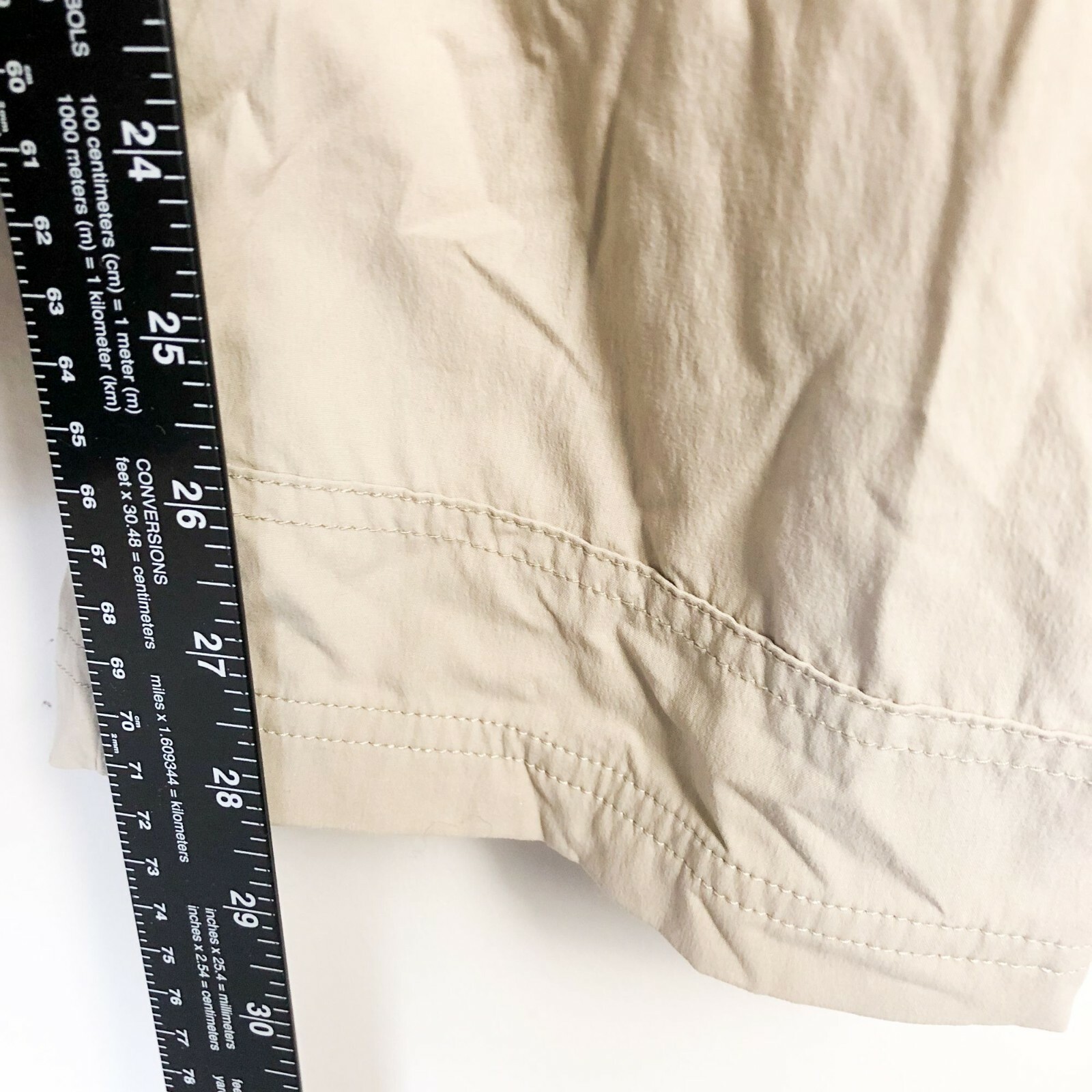 REI Coop Nylon Khaki Zip Away Relaxed Pants Shorts C… Gem