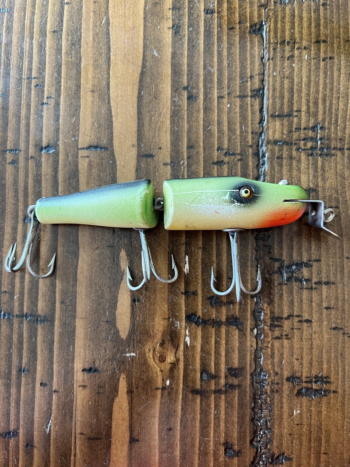 Creek Chub Bait Company 5” Jointed Rainbow Pikie Lure With Glass Eyes