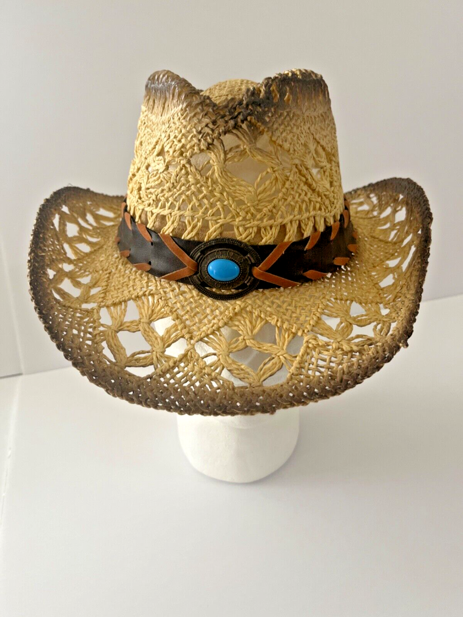 Milani Straw Cowboy Hat With Shapeable Brim Elastic Fit  display picture 2