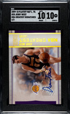 2009-10 National Treasures Jerry West NBA Greatest Signatures Auto 3/3 SGC 10/10