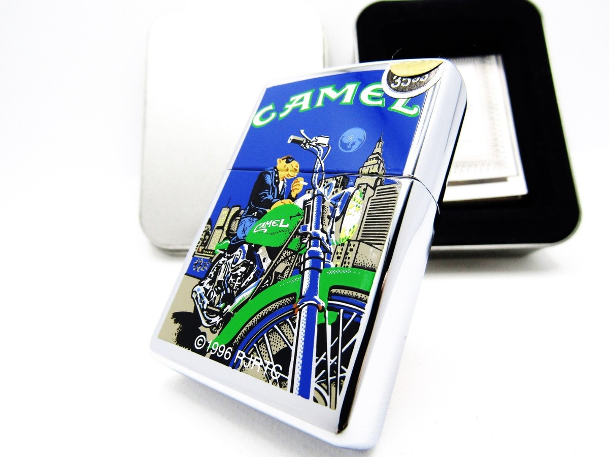 250CML 504 Joe Camel Moon & Motor Zippo 1997 Mint Rare | eBay