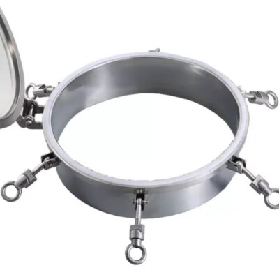 #ad 304 Stainless Steel Pressure Manhole Cover Round Pressure Manhole Door Reactor $343.59